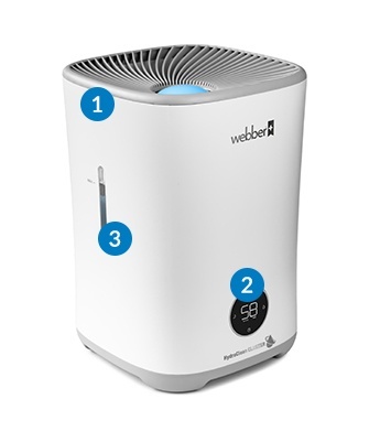 Nawilżacz powietrza Webber HH3002 – widok z bliska